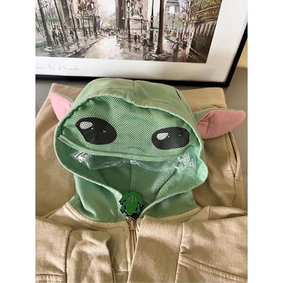 Star Wars‎ Baby Yoda (Grogu) Zip Up Hoodie - Kids - Picture 5 of 16
